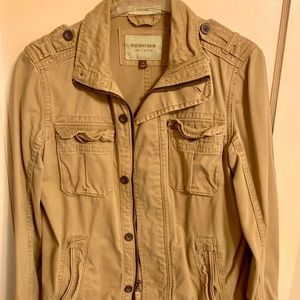 Rugged Men’s Fitted Cargo Utility Jacket Size M